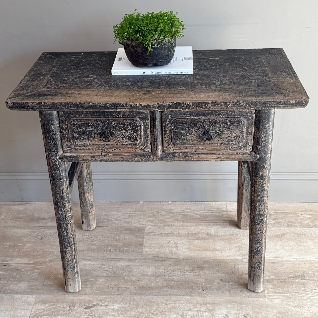 Antique Black Console Table | Winchcombe