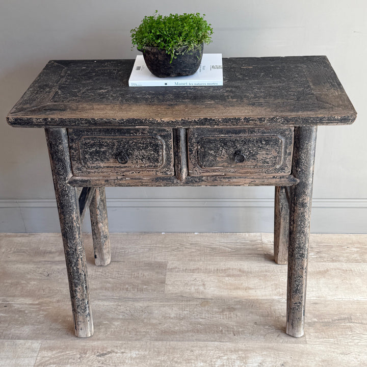 Antique Black Console Table | Winchcombe