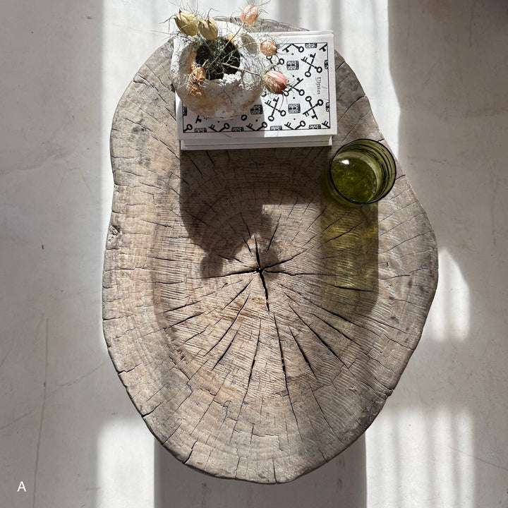 Natural Tree Trunk Side Table