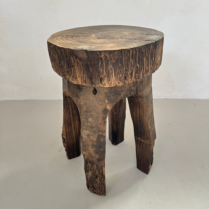 Tree Trunk Stool Side Table