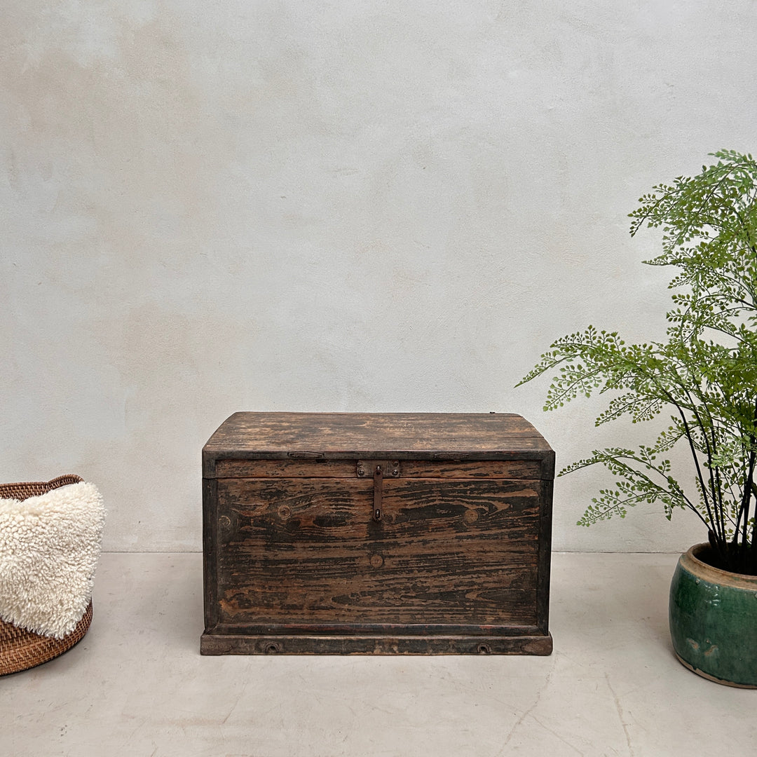 Antique blanket box storage trunk | Esme
