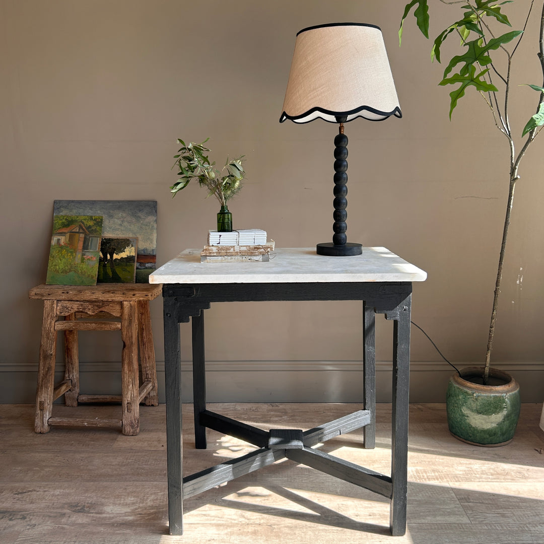 Original Vintage Marble Top Side Table | Petra