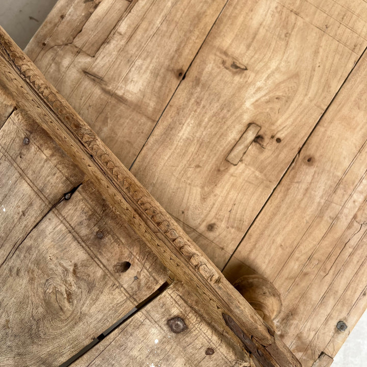 Antique Sqaure Indian Low Coffee Table | Bajot
