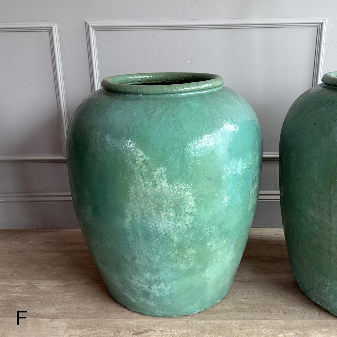 Extra Large Jade Antique Urn