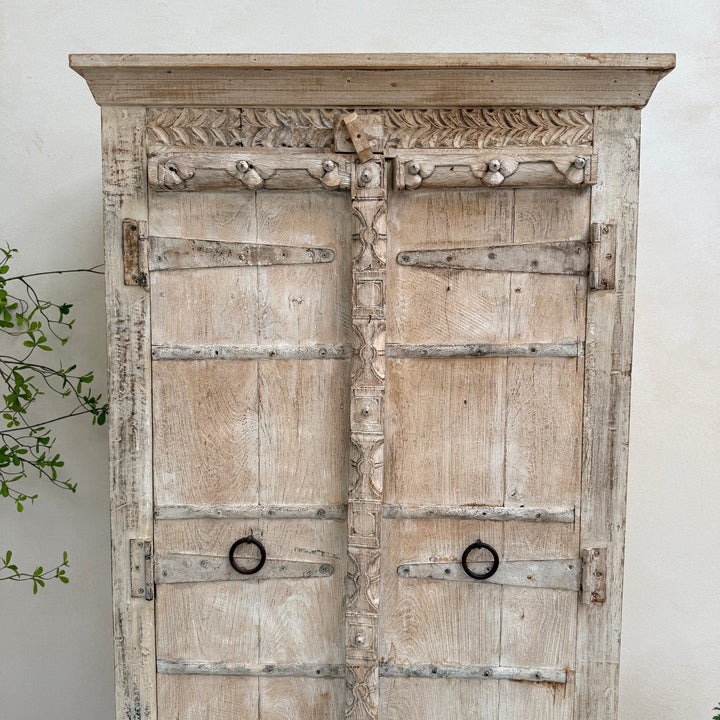Salvaged Indian Antique Door Cupboard Rena