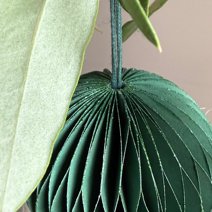 Jewel Tone Paper Baubles | Set of Four