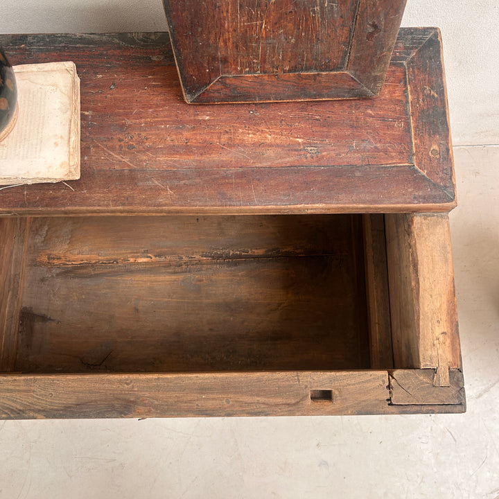 Antique Dark Wood Storage Chest | Jude