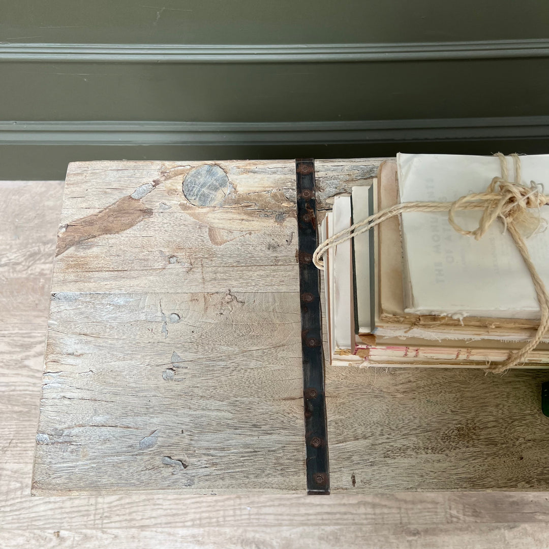 Reclaimed White Washed Benches