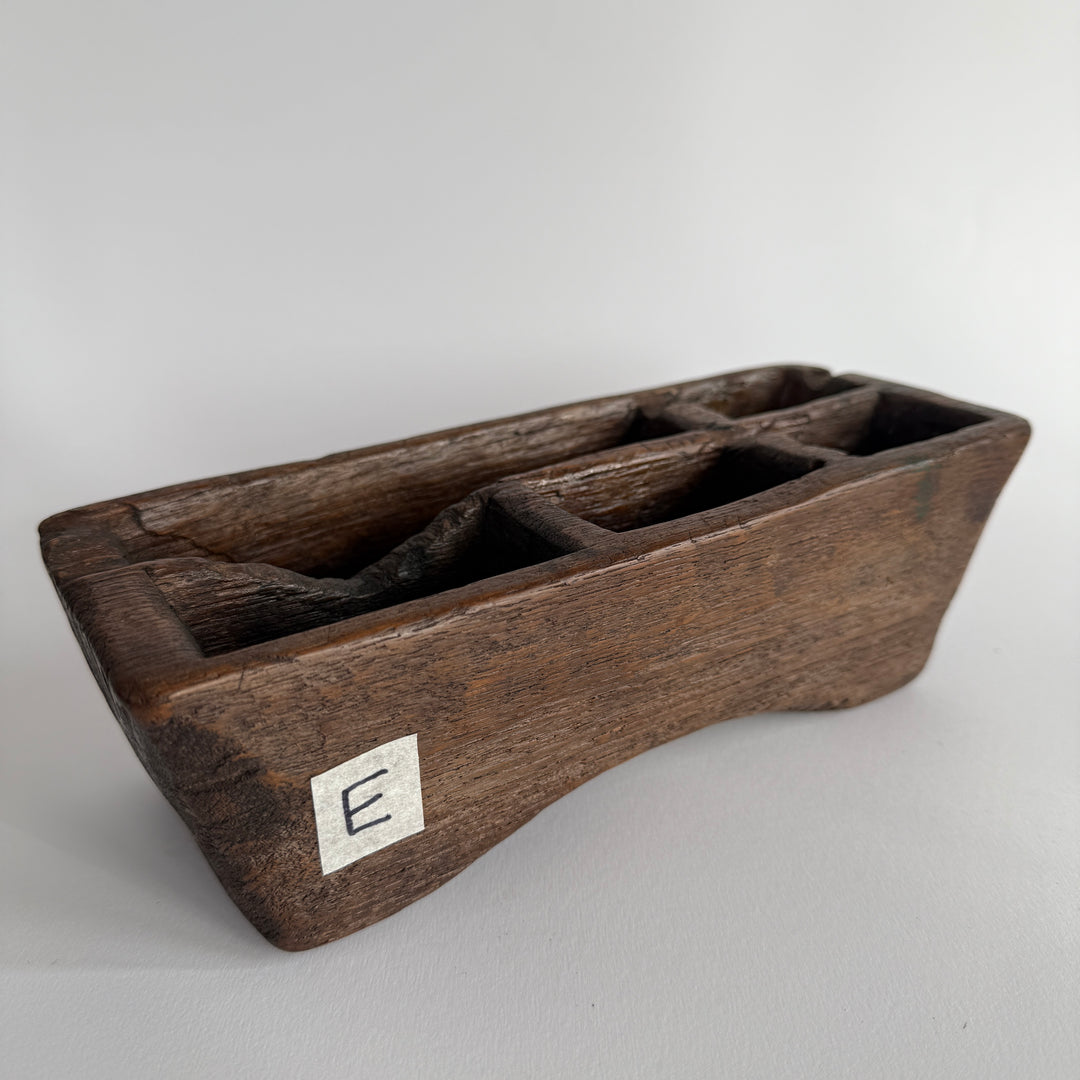 Rustic Antique Wooden Spice Tray