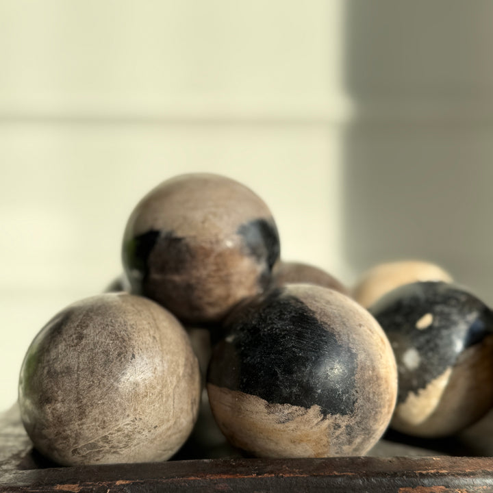 Stone Ball Petrified Wood | 8cm