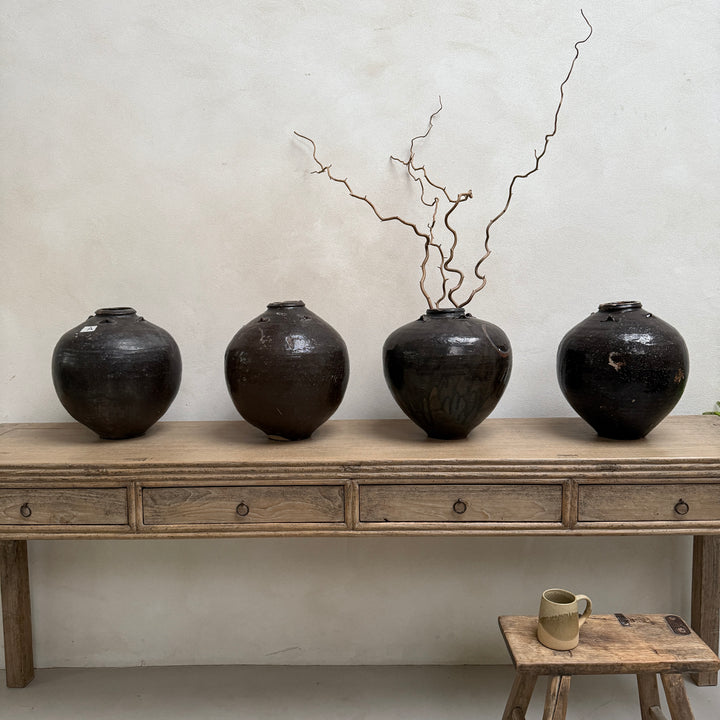 Antique Chinese Ceramic Glazed Urn