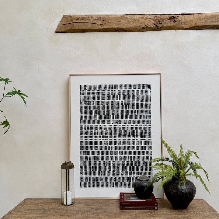 Abstract Charcoal Print Artwork