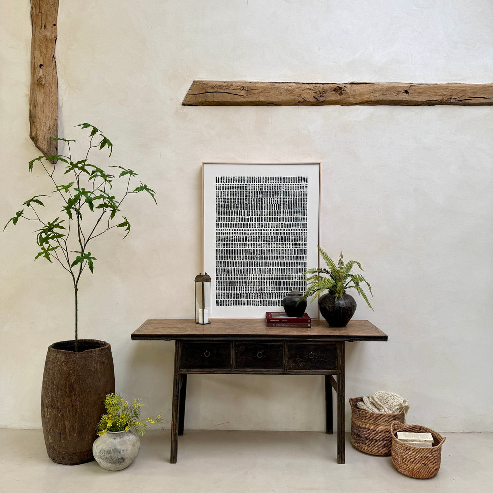 Abstract Charcoal Print Artwork