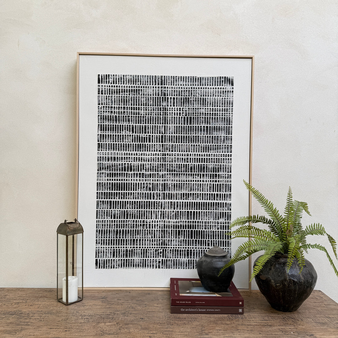 Abstract Charcoal Print Artwork