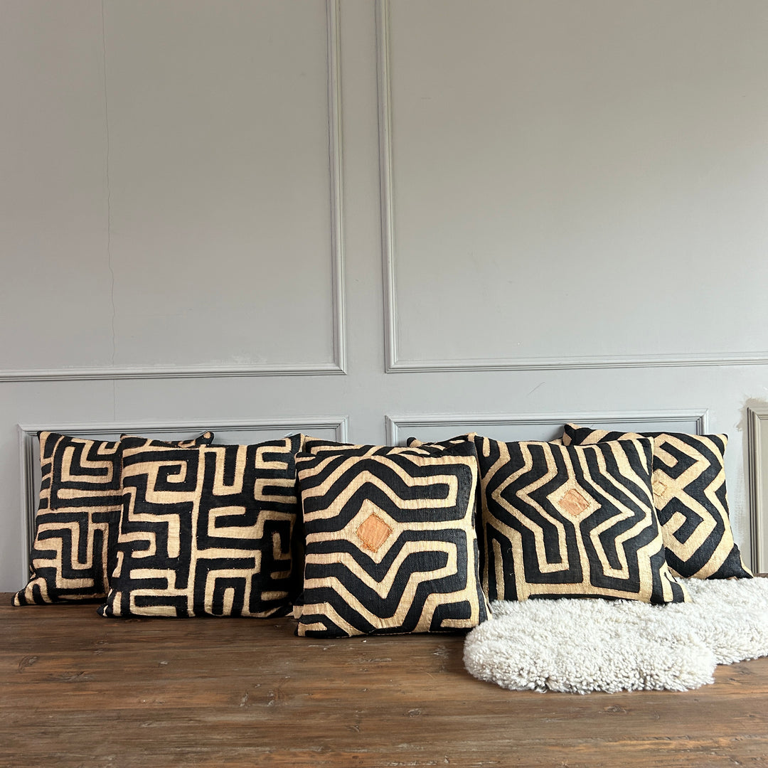 African Kuba Cloth Cushion