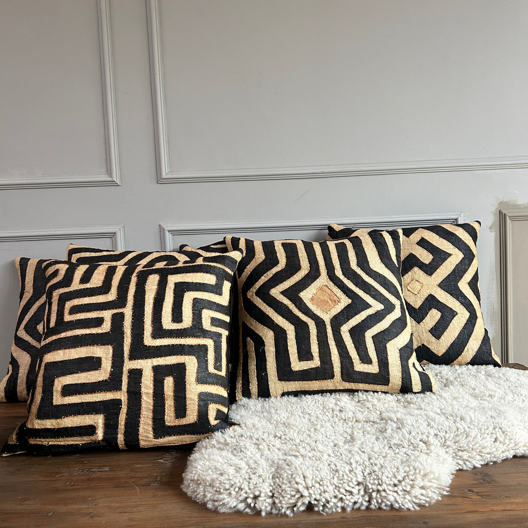 African Kuba Cloth Cushion