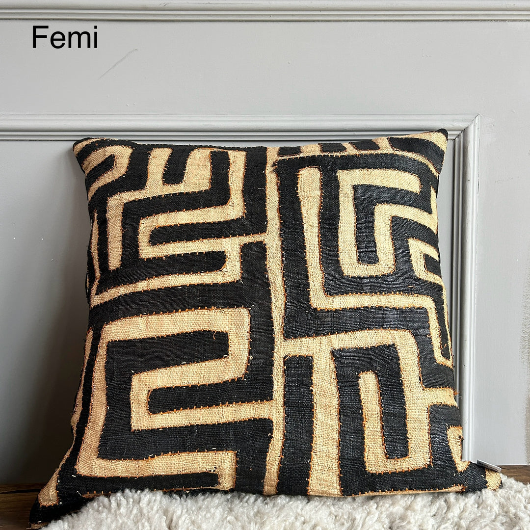 African Kuba Cloth Cushion