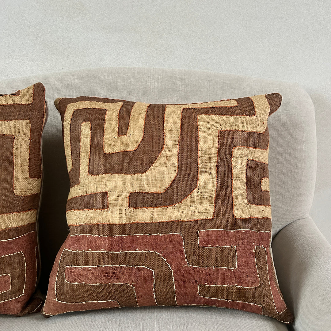 African Kuba Cloth Cushion | Nia
