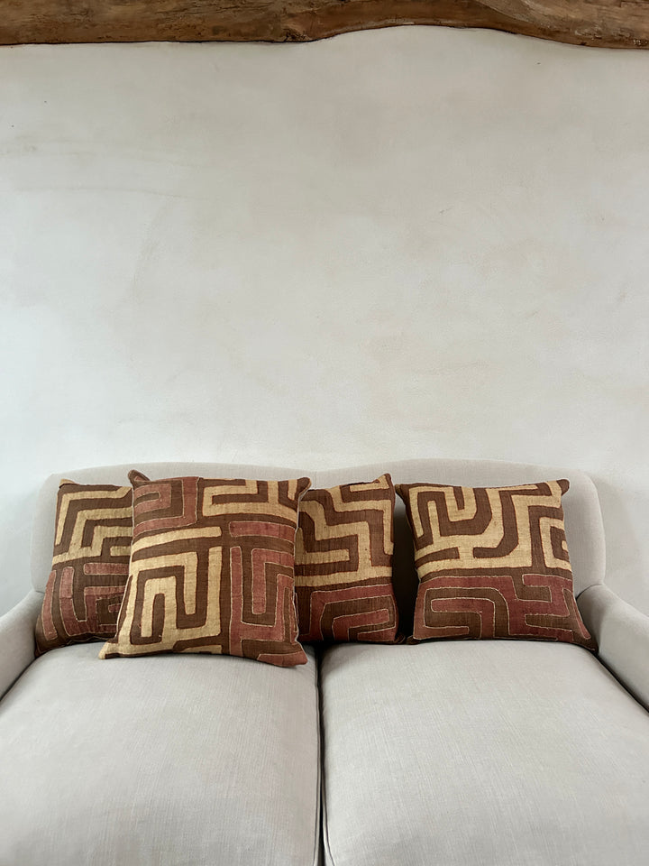 African Kuba Cloth Cushion | Nia