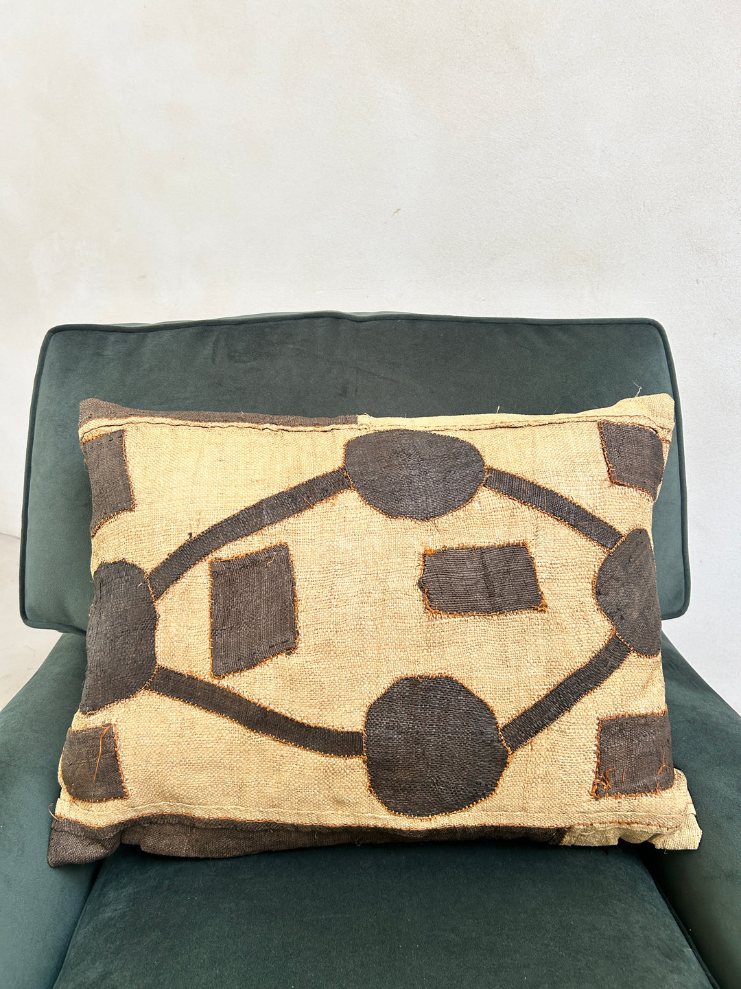 African Kuba Cloth Cushion | Nia Circles
