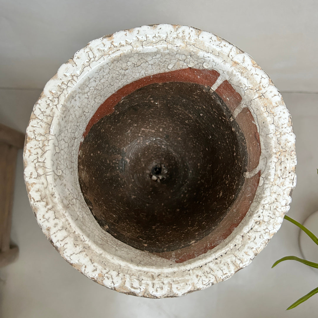 Amelia Crackle Glaze Urn