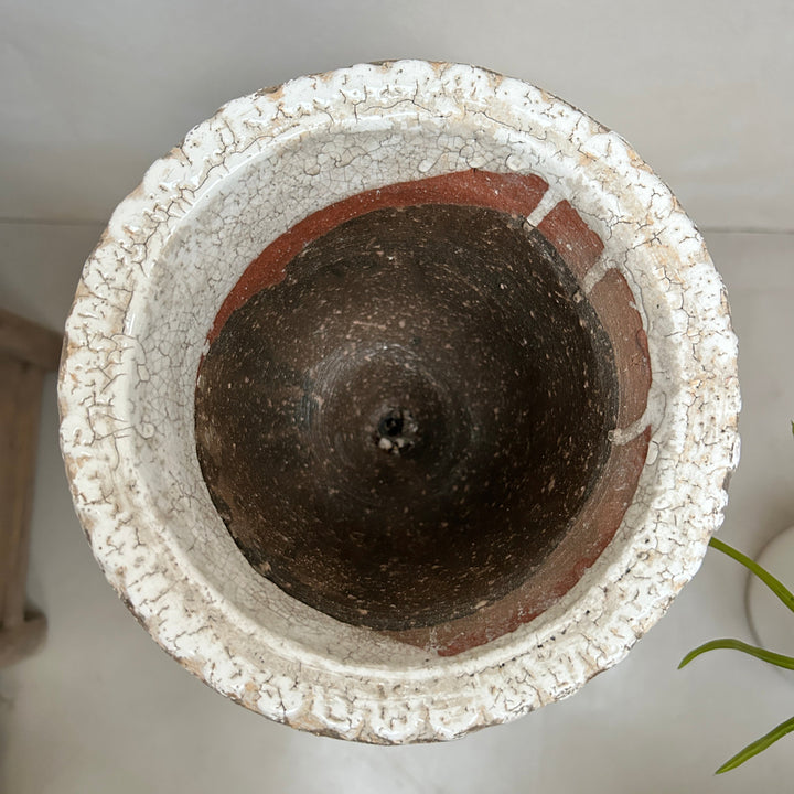 Amelia Crackle Glaze Urn