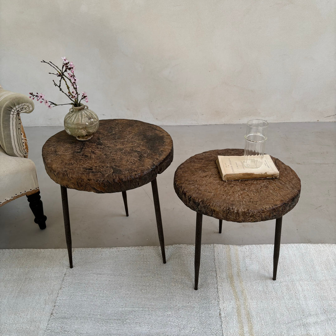 Ancient burr elm side table | Octavia bb 