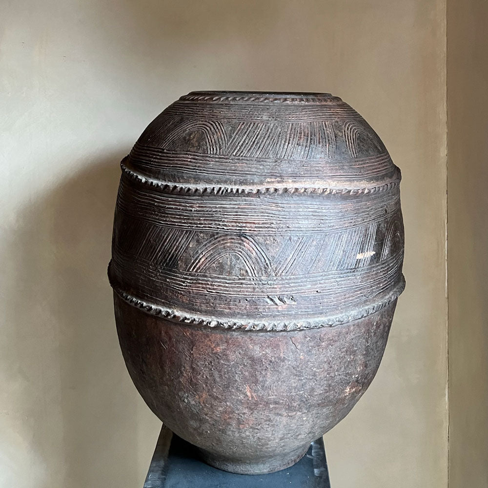 Antique African Clay Urn | Medium