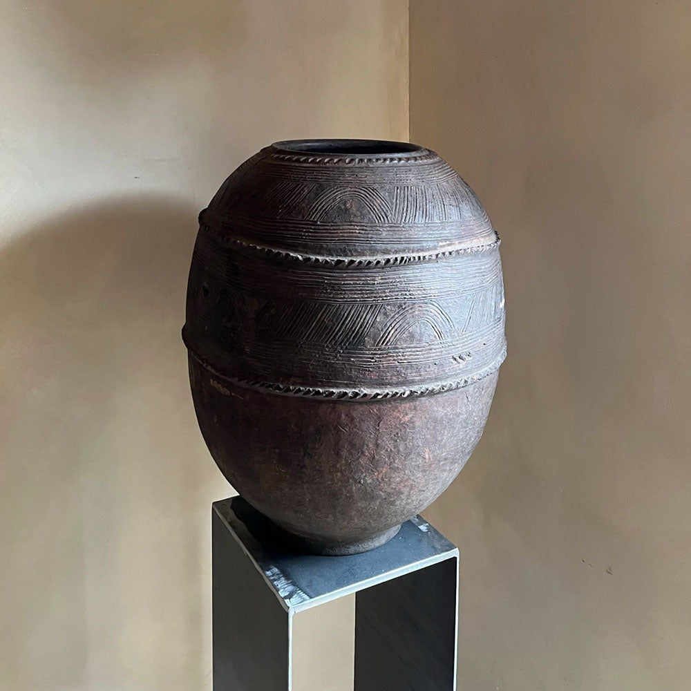Antique African Clay Urn | Medium