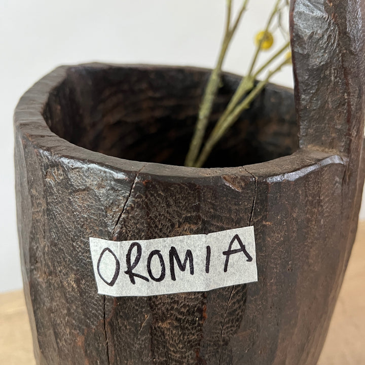Antique African Wooden Borana Pot Oromia