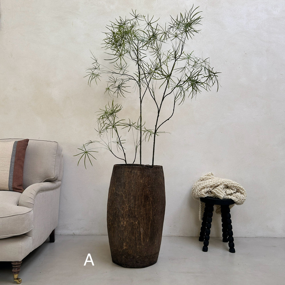 Antique African Wooden Grain Pot