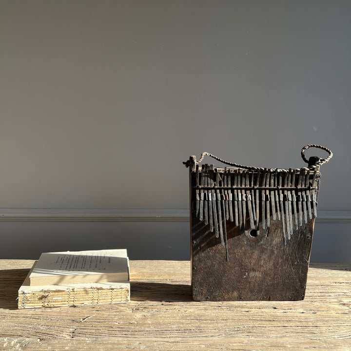 Antique African thumb piano from Tanzania