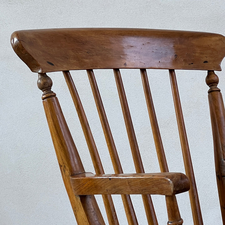 Antique Beach and Ash spindle Windsor armchair