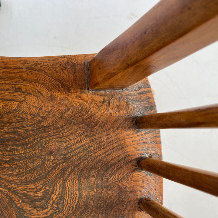 Antique Beach and Ash spindle Windsor armchair
