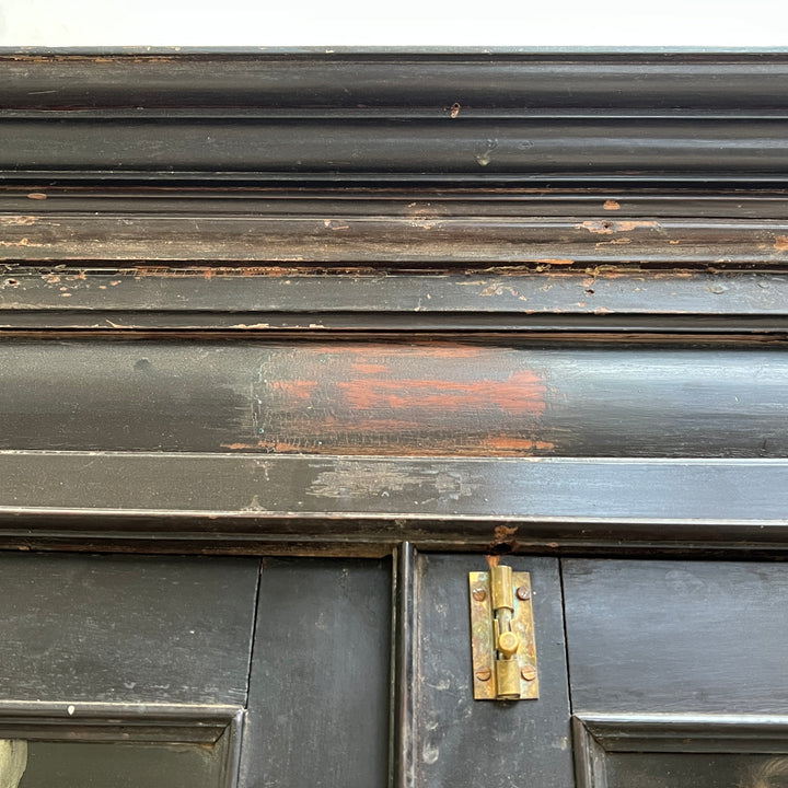 Antique Black Armoire Dresser