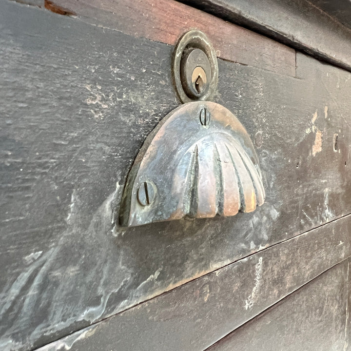 Antique Black Armoire Dresser