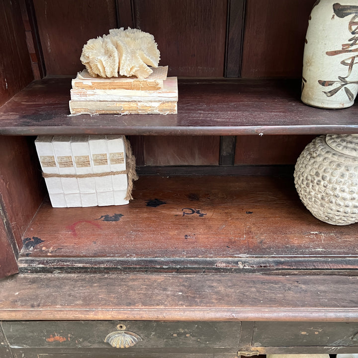 Antique Black Armoire Dresser