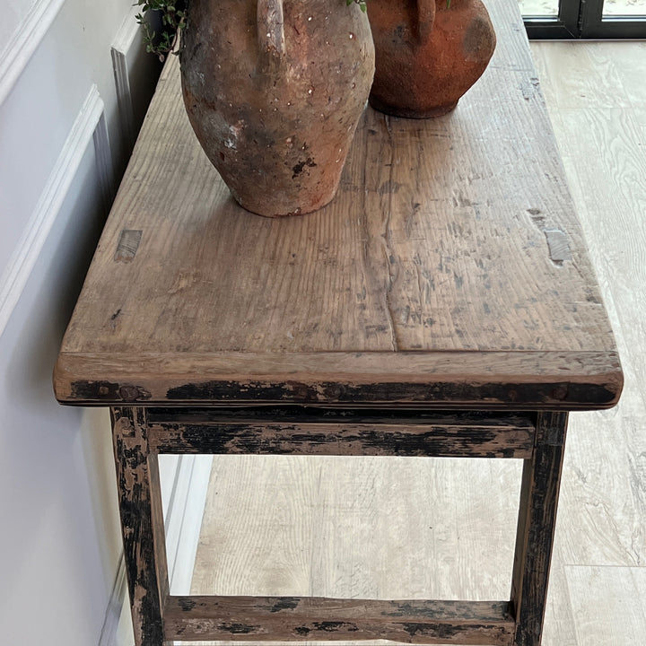 Antique Black Console Table Langdon