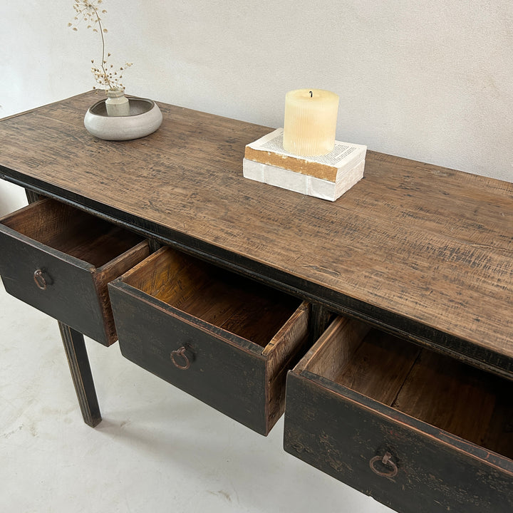 Antique Black Console Table | Stow