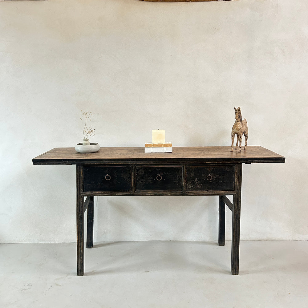 Antique Black Console Table | Stow