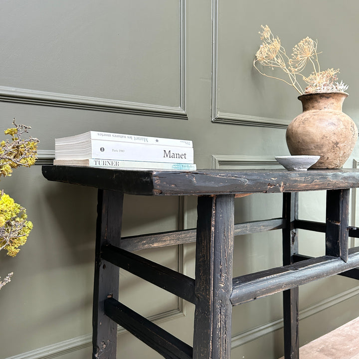 Antique Black Console Table | Winchcombe