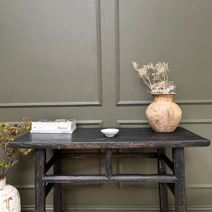 Antique Black Console Table | Winchcombe