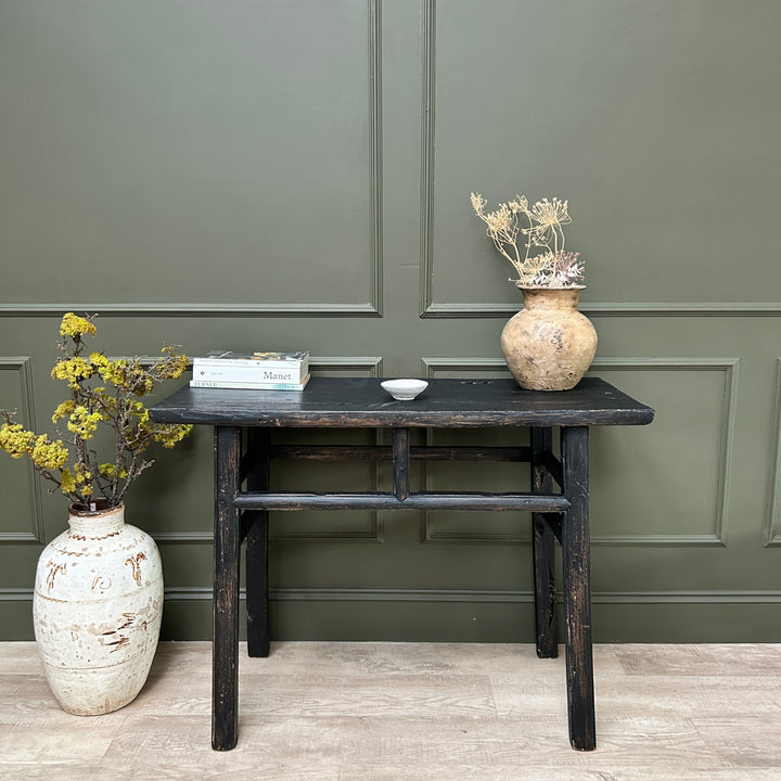 Antique Black Console Table | Winchcombe