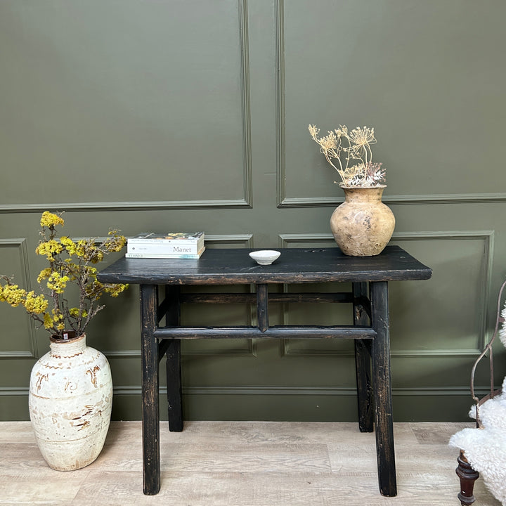 Antique Black Console Table | Winchcombe