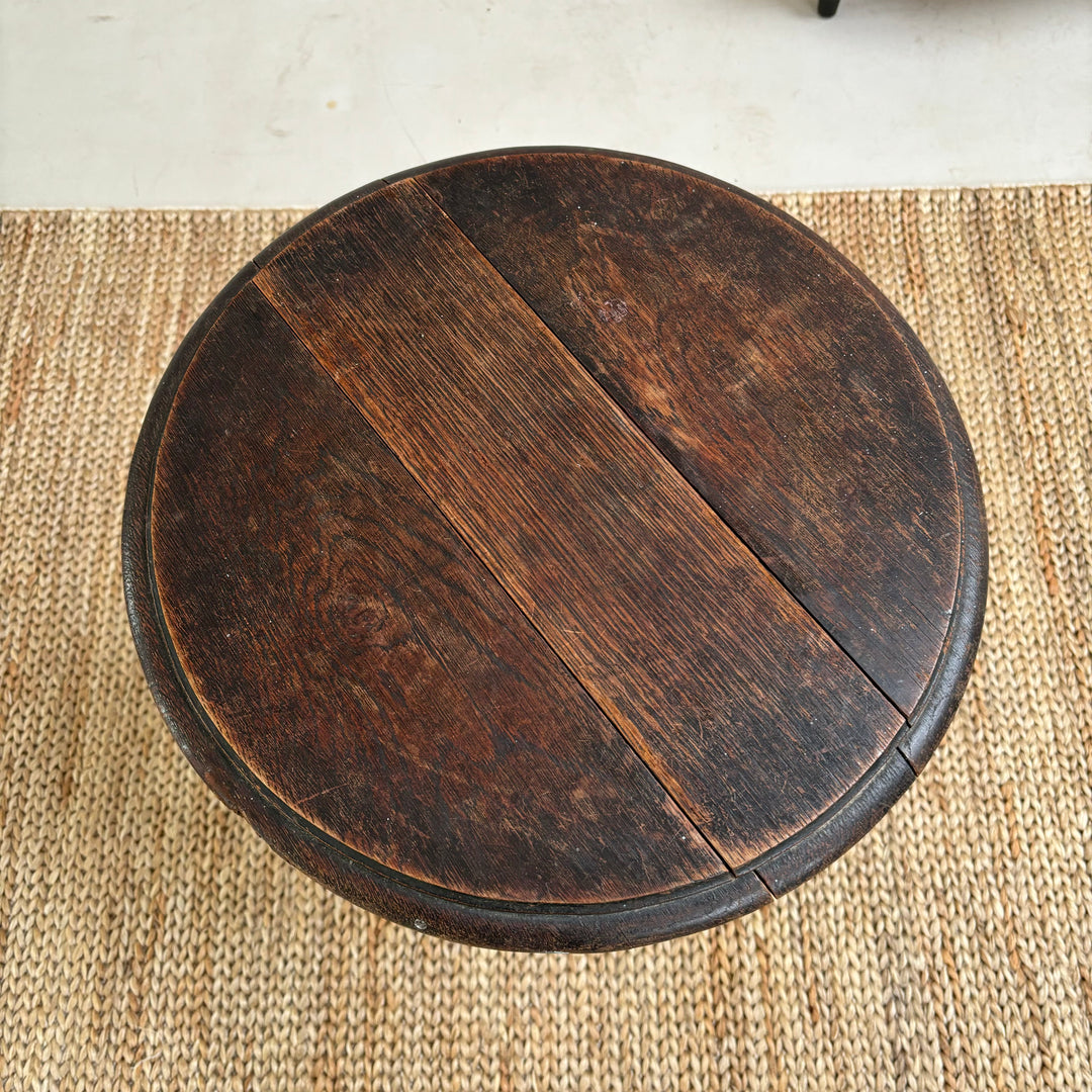 Antique Bobbin Folding Side Table