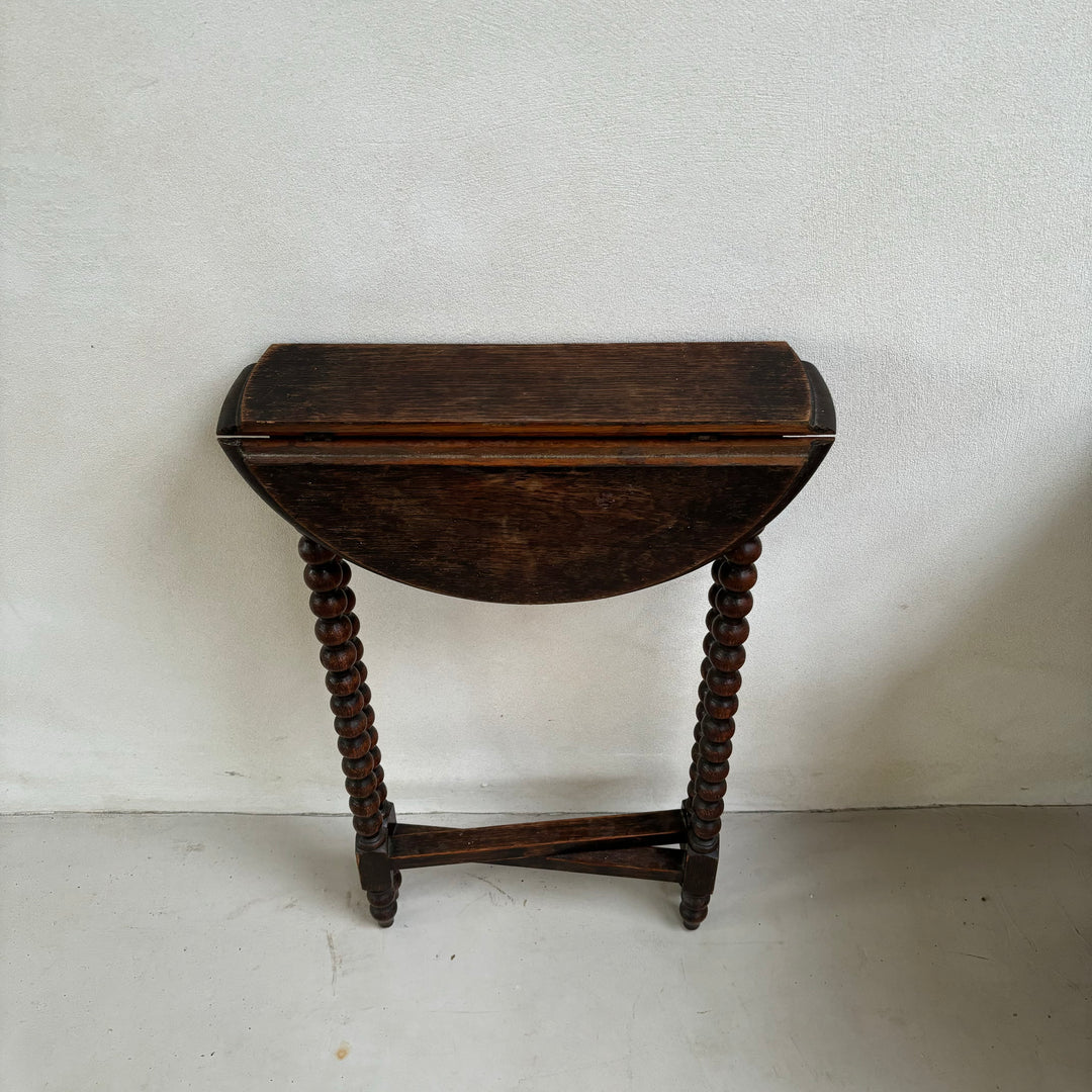 Antique Bobbin Folding Side Table