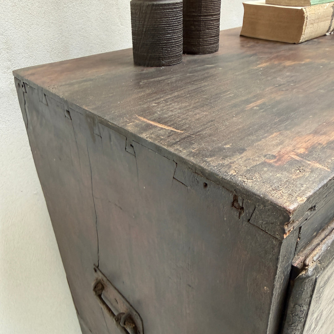 Antique Campaign Chest of Drawers Jasper 