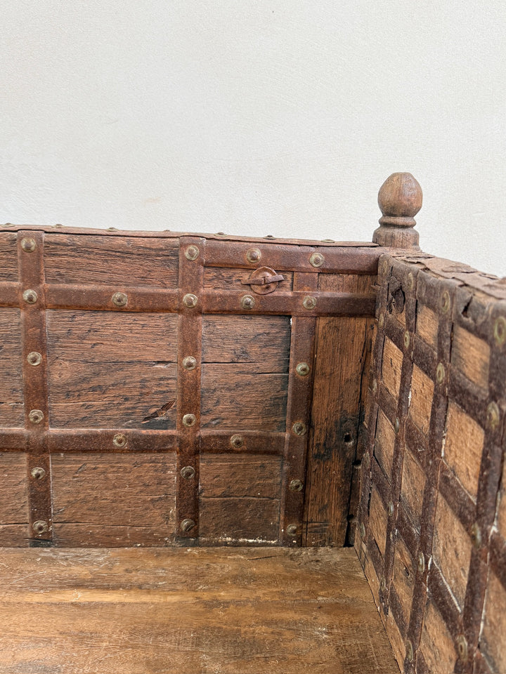 Antique Carved Hallway Bench | Mira 