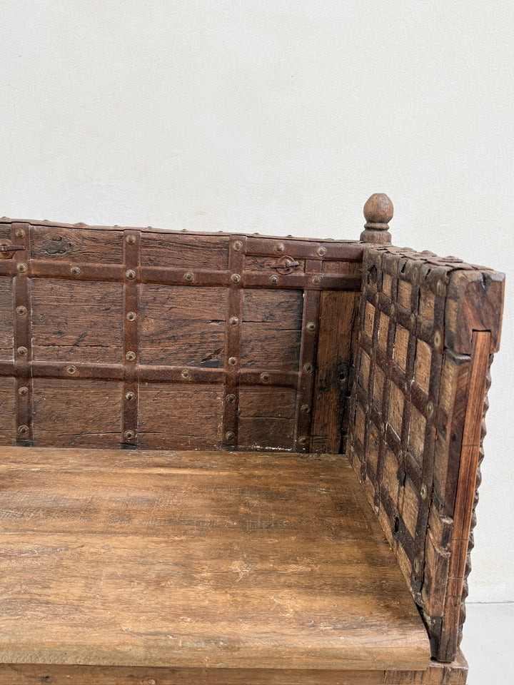 Antique Carved Hallway Bench | Mira 