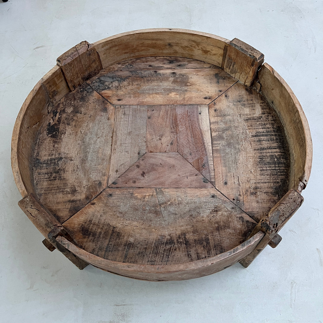 Antique Carved Round Coffee Table | Noah